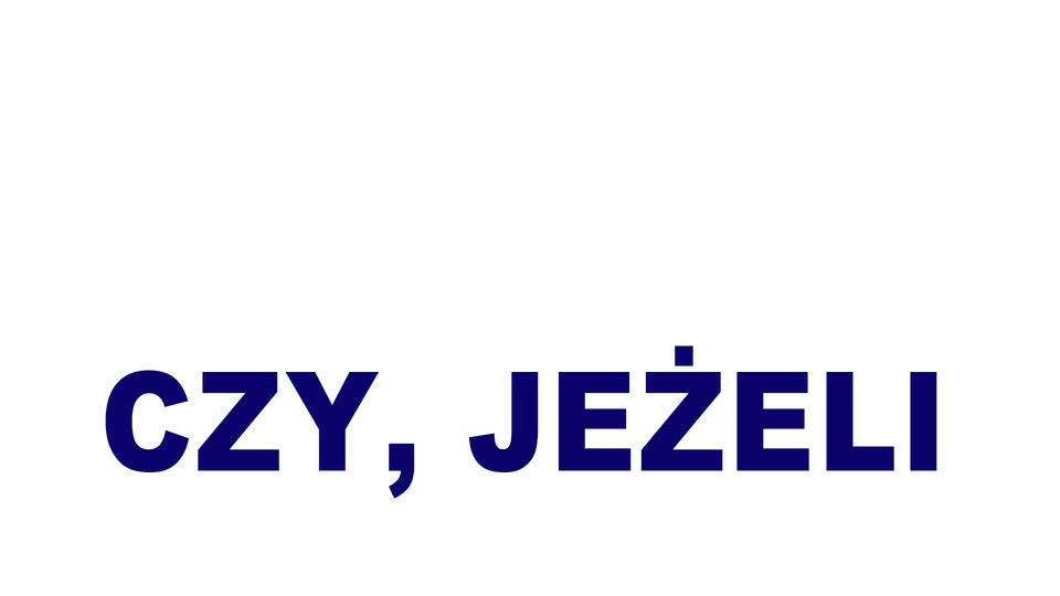 jeżeli