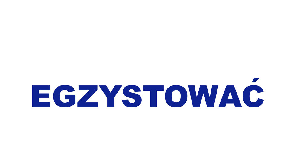 egzystować