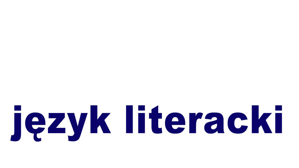język literacki