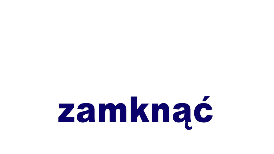 zamykać/zamknąć